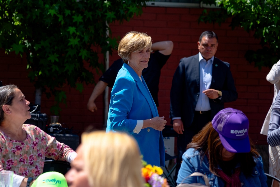 La candidata presidencial Evelyn Matthei