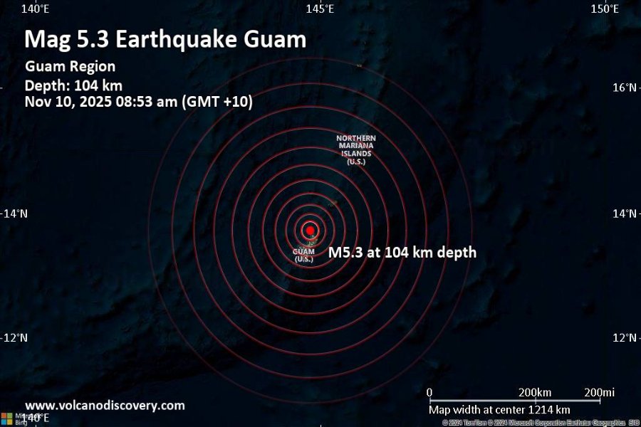 Fuerte terremoto magnitud 5.4