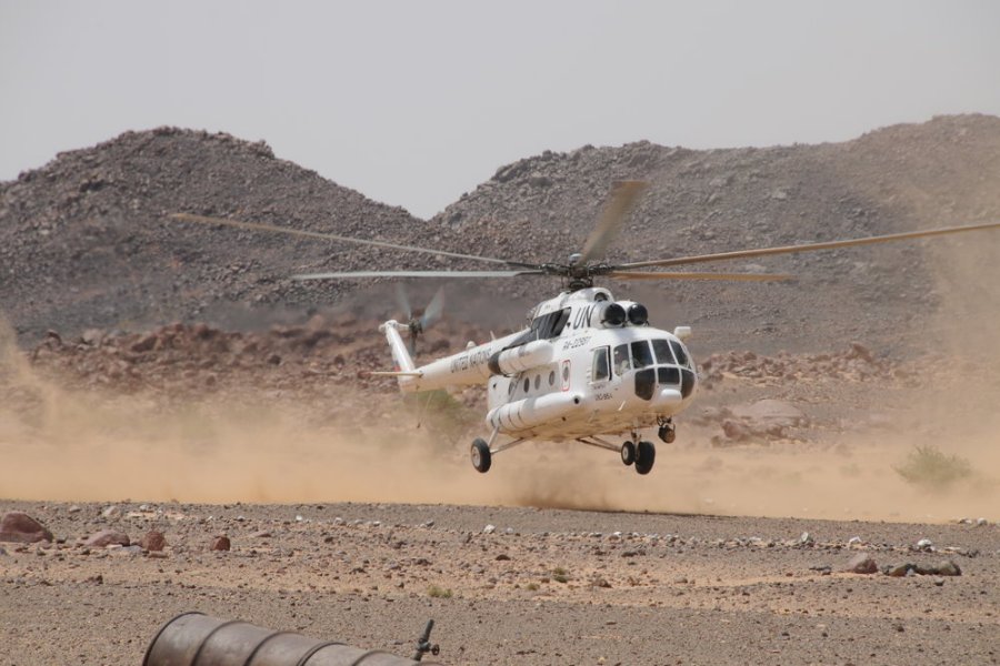 Helicóptero de la MINURSO
