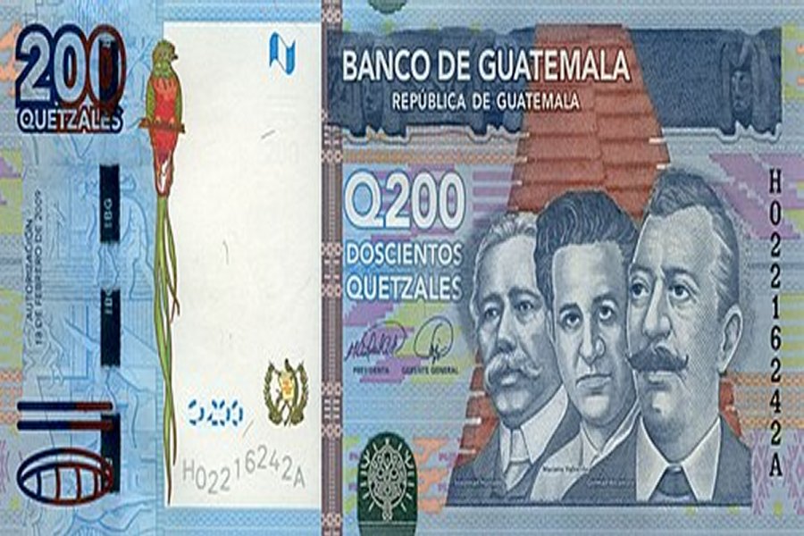 Quetzal moneda oficial en Guatemala