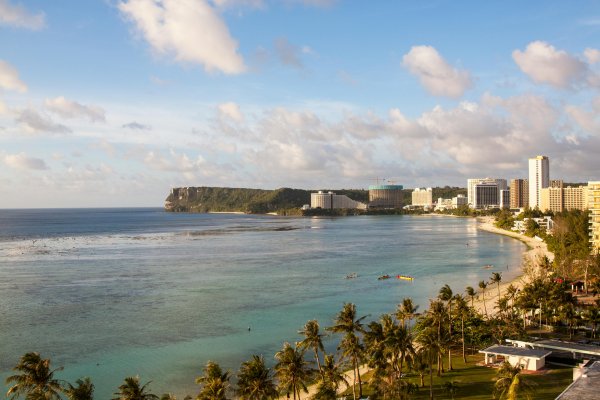 Vista panorámica bahía Guam