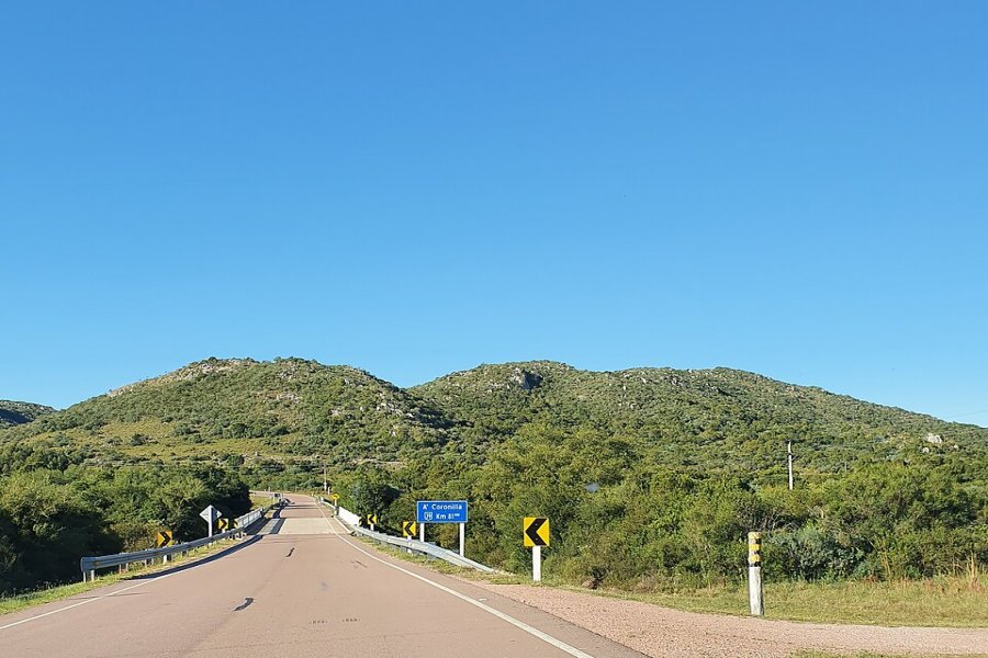 Ruta 39 en Región de Maldonado en Uruguay