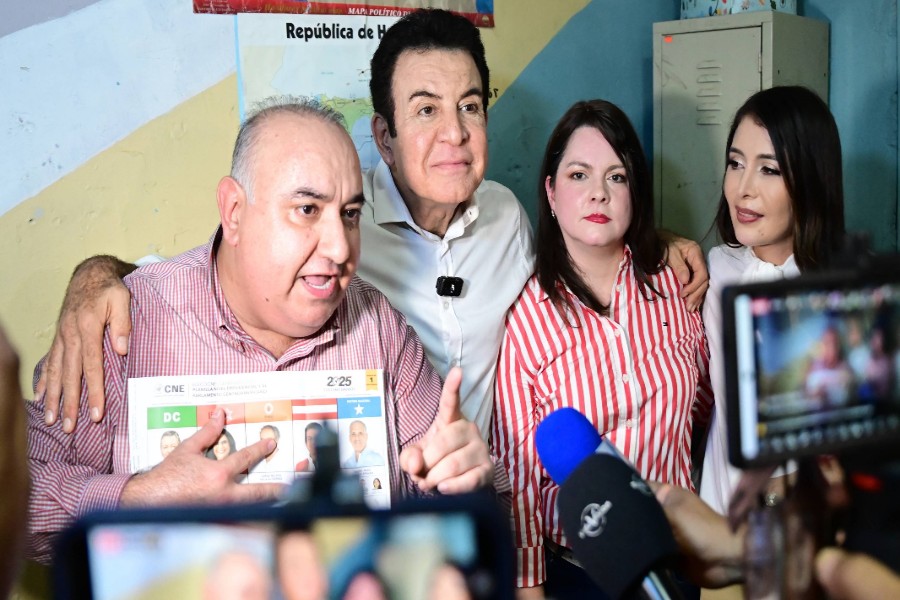 El candidato presidencial del Partido Liberal, Salvador Nasralla