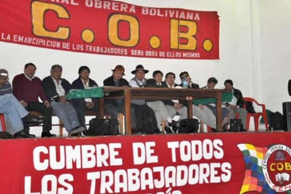 Asamblea Central Obrera Boliviana, foto de archivo
