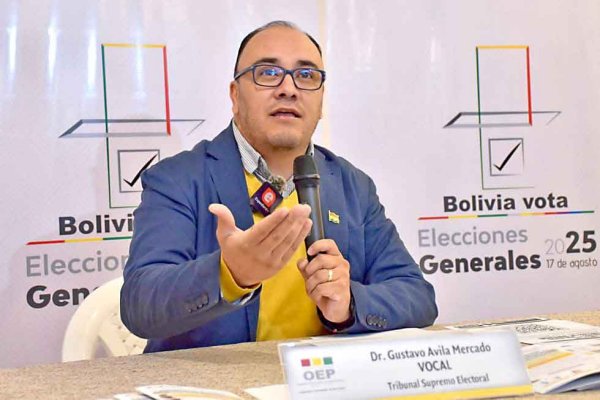 Gustavo Ávila presidente Tribunal Superior Electoral Bolivia