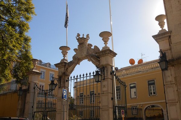 Sede de la secretaría ejecutiva de la CPLP en el Palacio Penafiel. Lisboa, Portugal.