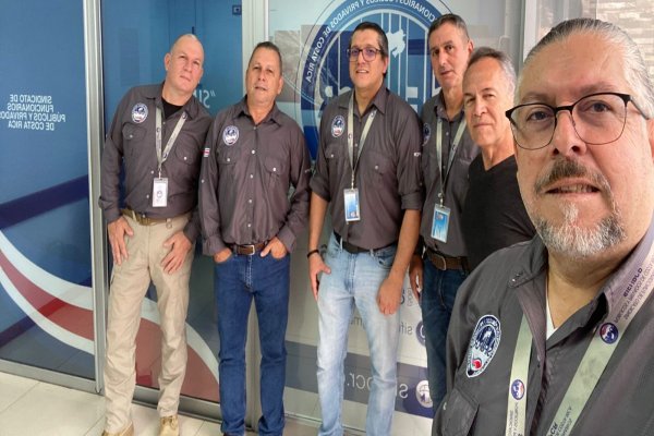 Delegados sindicales del Sindicato de funcionarios públicos y privados de Costa Rica