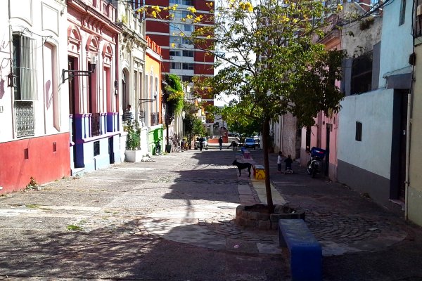 Calle peatonal en Curuguaty. Paraguay