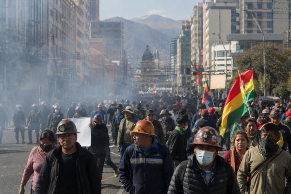 Movilizaciones en la Paz. Bolivia. Unidad popular